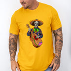 Guitar Playing Skeleton - Day Of The Dead Unisex Crewneck T-Shirt Sweatshirt Hoodie
