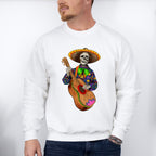 Guitar Playing Skeleton - Day Of The Dead Unisex Crewneck T-Shirt Sweatshirt Hoodie