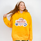 Grow Positive Thoughts Orange And Blue Design - Quotes Unisex Crewneck T-Shirt Sweatshirt Hoodie