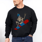 Skeleton Snowboard Design - Skeleton Unisex Crewneck T-Shirt Sweatshirt Hoodie
