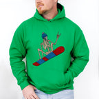 Skeleton Snowboard Design - Skeleton Unisex Crewneck T-Shirt Sweatshirt Hoodie