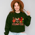 Crawfish Leopard Design - Crawfish Unisex Crewneck T-Shirt Sweatshirt Hoodie