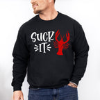 Suck It Crawfish Design - Crawfish Unisex Crewneck T-Shirt Sweatshirt Hoodie