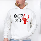 Suck It Crawfish Design - Crawfish Unisex Crewneck T-Shirt Sweatshirt Hoodie