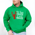 Put Some South In Your Mouth - Crawfish Unisex Crewneck T-Shirt Sweatshirt Hoodie