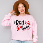 Boil Babe Crawfish Design - Crawfish Unisex Crewneck T-Shirt Sweatshirt Hoodie