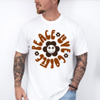 Peace Love Coffee Flower Design - Coffee Unisex Crewneck T-Shirt Sweatshirt Hoodie