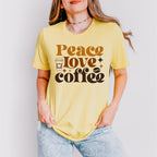 Peace Love Coffee - Coffee Unisex Crewneck T-Shirt Sweatshirt Hoodie