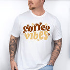 Coffee Vibes Flower Design - Coffee Unisex Crewneck T-Shirt Sweatshirt Hoodie