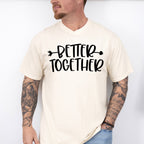 Better Together Arrow Heart Design - BFF Unisex Crewneck T-Shirt Sweatshirt Hoodie
