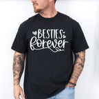 Besties Forever Heart Design - BFF Unisex Crewneck T-Shirt Sweatshirt Hoodie