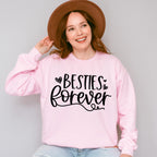 Besties Forever Heart Design - BFF Unisex Crewneck T-Shirt Sweatshirt Hoodie