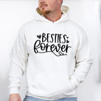 Besties Forever Heart Design - BFF Unisex Crewneck T-Shirt Sweatshirt Hoodie