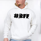 BFF Heart Design - BFF Unisex Crewneck T-Shirt Sweatshirt Hoodie