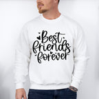Best Friends Forever Heart Design - BFF Unisex Crewneck T-Shirt Sweatshirt Hoodie