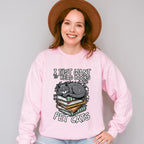 I Just Wanna Read Books And Pet Cats - Cats Unisex Crewneck T-Shirt Sweatshirt Hoodie