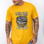 I Just Wanna Read Books And Pet Cats - Cats Unisex Crewneck T-Shirt Sweatshirt Hoodie