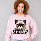 Seriously Cat Design - Cats Unisex Crewneck T-Shirt Sweatshirt Hoodie