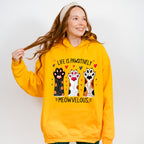 Life Is Pawsitively Meowvelous - Cats Unisex Crewneck T-Shirt Sweatshirt Hoodie