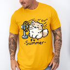 Fu Summer Cat Design - Cats Unisex Crewneck T-Shirt Sweatshirt Hoodie