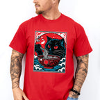 Cat Eating Ramen - Cats Unisex Crewneck T-Shirt Sweatshirt Hoodie