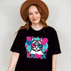 Karma Heart Glasses Cat Design - Cats Unisex Crewneck T-Shirt Sweatshirt Hoodie