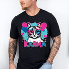 Karma Heart Glasses Cat Design - Cats Unisex Crewneck T-Shirt Sweatshirt Hoodie