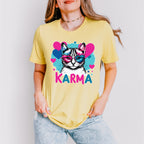 Karma Heart Glasses Cat Design - Cats Unisex Crewneck T-Shirt Sweatshirt Hoodie