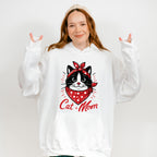 Cat And Mom Red Design - Cats Unisex Crewneck T-Shirt Sweatshirt Hoodie