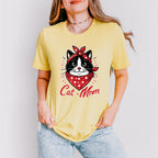 Cat And Mom Red Design - Cats Unisex Crewneck T-Shirt Sweatshirt Hoodie