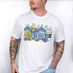Cups Design - Hanukkah Unisex Crewneck T-Shirt Sweatshirt Hoodie