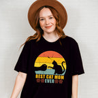Best Cat Mom Ever Paw Design - Cats Unisex Crewneck T-Shirt Sweatshirt Hoodie