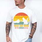 Best Cat Mom Ever Paw Design - Cats Unisex Crewneck T-Shirt Sweatshirt Hoodie