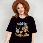 Happy Hanukkah Candlestick Design - Hanukka Unisex Crewneck T-Shirt Sweatshirt Hoodie