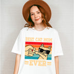 Best Cat Mom Ever Cool Cat Design - Cats Unisex Crewneck T-Shirt Sweatshirt Hoodie