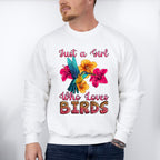 Just A Girl Who Loves Birds - Birds Unisex Crewneck T-Shirt Sweatshirt Hoodie
