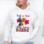 Just A Girl Who Loves Birds - Birds Unisex Crewneck T-Shirt Sweatshirt Hoodie