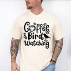 Coffee And Bird Watching - Birds Unisex Crewneck T-Shirt Sweatshirt Hoodie