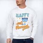 Happy Hanucat - Hanukkah Unisex Crewneck T-Shirt Sweatshirt Hoodie