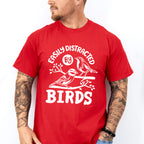 Easily Distracted By Birds Tree Design - Birds Unisex Crewneck T-Shirt Sweatshirt Hoodie