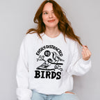Easily Distracted By Birds Tree Design - Birds Unisex Crewneck T-Shirt Sweatshirt Hoodie