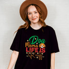Dog Mama Life Is Ruff - Dogs Unisex Crewneck T-Shirt Sweatshirt Hoodie