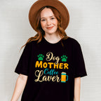 Dog Mother Coffee Lover - Dogs Unisex Crewneck T-Shirt Sweatshirt Hoodie