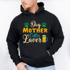 Dog Mother Coffee Lover - Dogs Unisex Crewneck T-Shirt Sweatshirt Hoodie