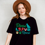 Please Love Rescue - Dogs Unisex Crewneck T-Shirt Sweatshirt Hoodie