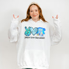 Peace Love Hanukkah Design - Hanukka Unisex Crewneck T-Shirt Sweatshirt Hoodie