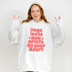 Dogs Leave Paw Prints On Your Heart - Dogs Unisex Crewneck T-Shirt Sweatshirt Hoodie