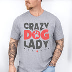 Crazy Dog Lady Paw Design - Dogs Unisex Crewneck T-Shirt Sweatshirt Hoodie
