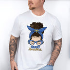 Messy Bun Happy Hanukkah - Hanukka Unisex Crewneck T-Shirt Sweatshirt Hoodie