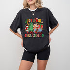 Just a Girl Christmas Doodles - Christmas Unisex Crewneck T-Shirt Sweatshirt Hoodie
